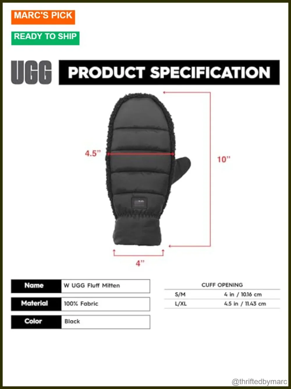 Water-Resistant Nylon Mittens with Recycled Polyester Insulation, Pull-On Style